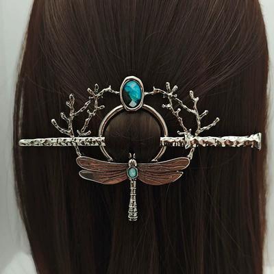 1 STK Retro Libellen Haarnadel Wind Haarstab Damenmode Antike Farbe Haarschmuck Verkleidung Kopfschmuck