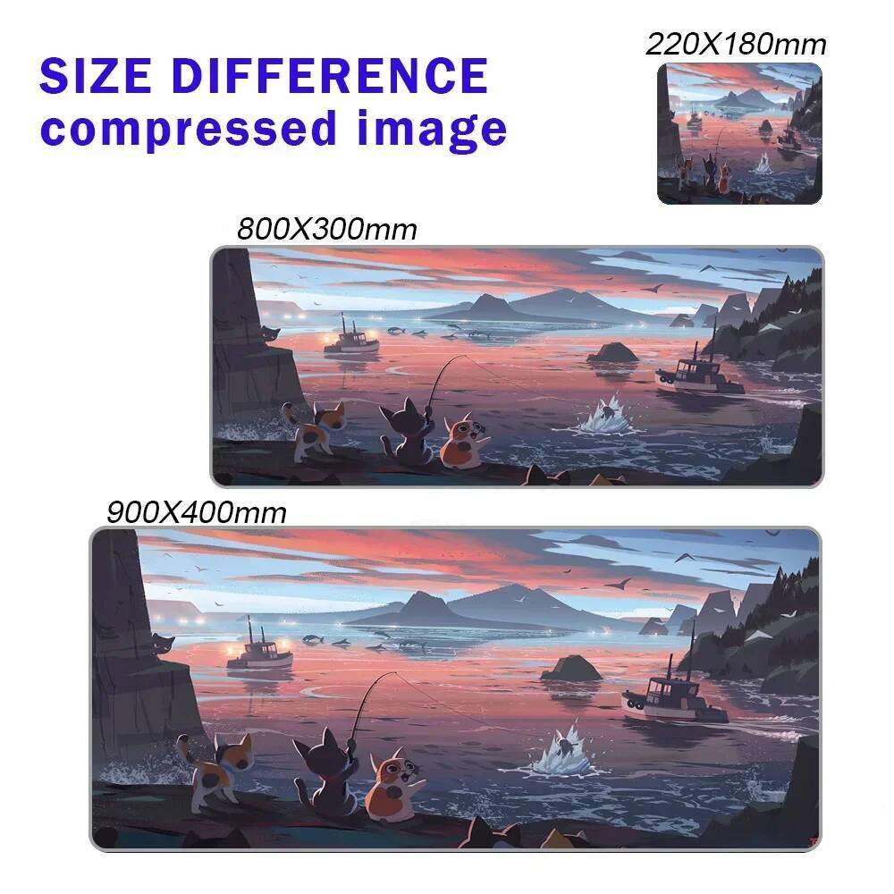 Lilac Mous Pad Kawaii Pastel Cat Mousepad Purple 800x400 Office Accessories Deskpad Cute Table Carpet Desk Protection Mat