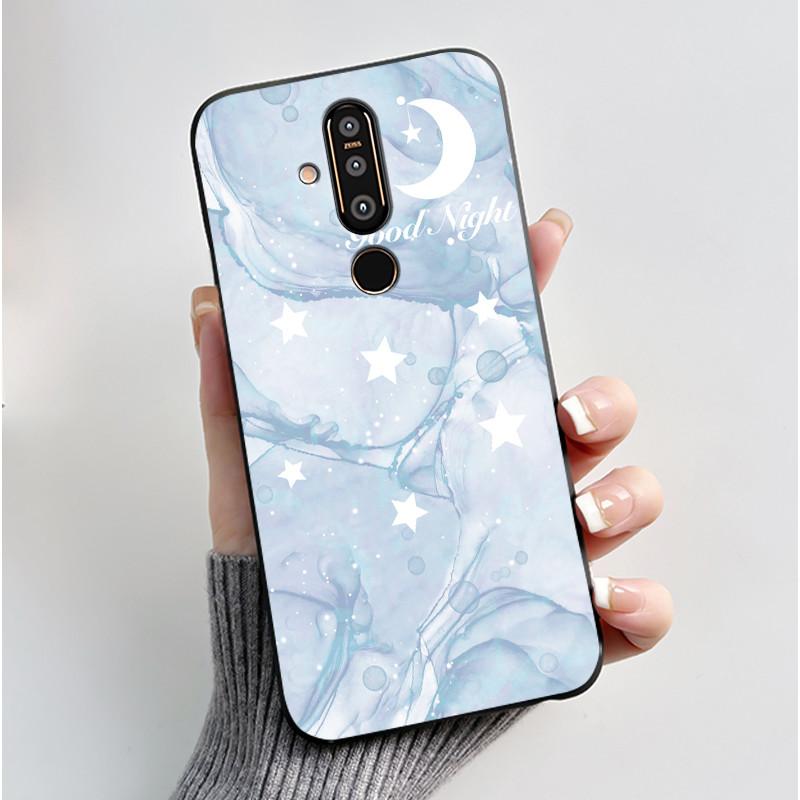 Urocze Etui Na Nokia 8.1 plus/NOKIA X71/Nokia 8/Nokia 8 Sirocco Etui Z Nadrukiem Pokrowiec Ochronny Miękki Silikon Kreskówkowe Etui Na Telefon