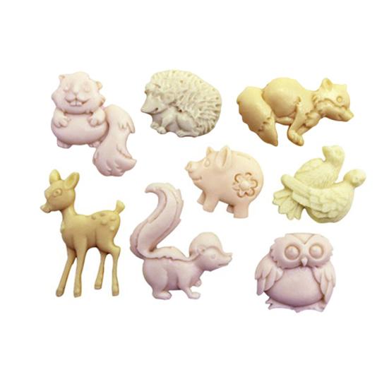 Owl Squirrel Deer Silicone Cake Mold Fondant Candy Chocolate DIY Baking Tool