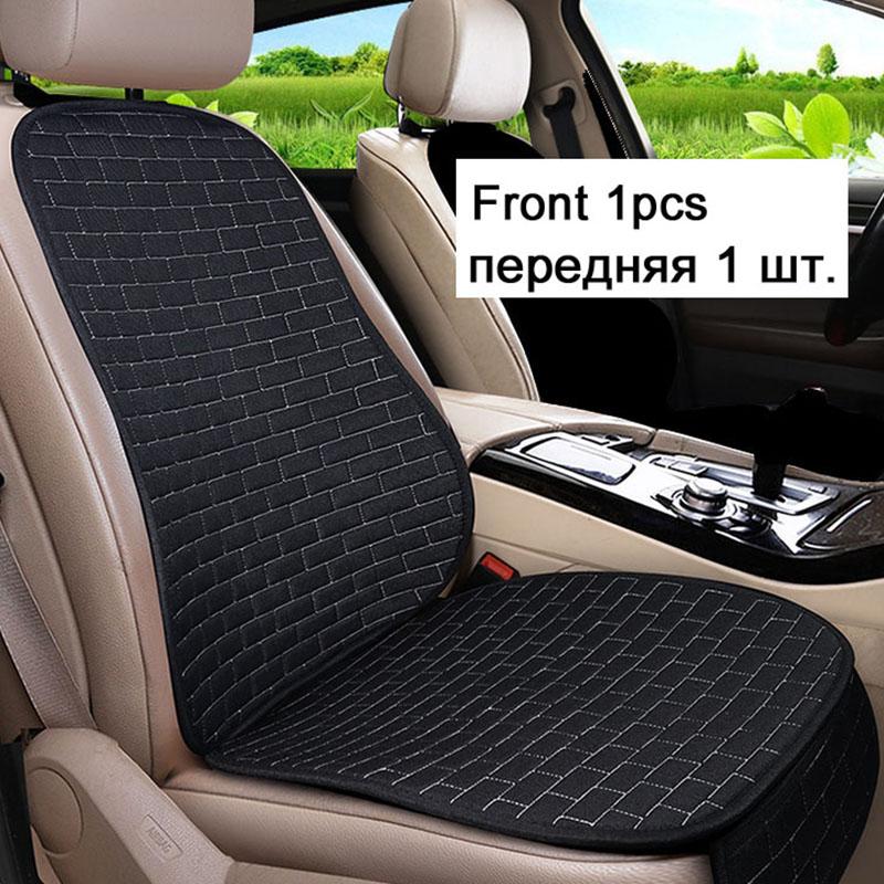Car Flax Seat Cushion Protector Pad Car Seat Cover Front/Rear Seat Cover Automobile Cushion Pad Mat Backrest Auto Accessori