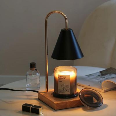 Melting Wax Lamp Aromatherapy Retro Candle Warmer Lamp with Timer Candle Melt Lantern for Home Bedroom Desktop Decoration Light