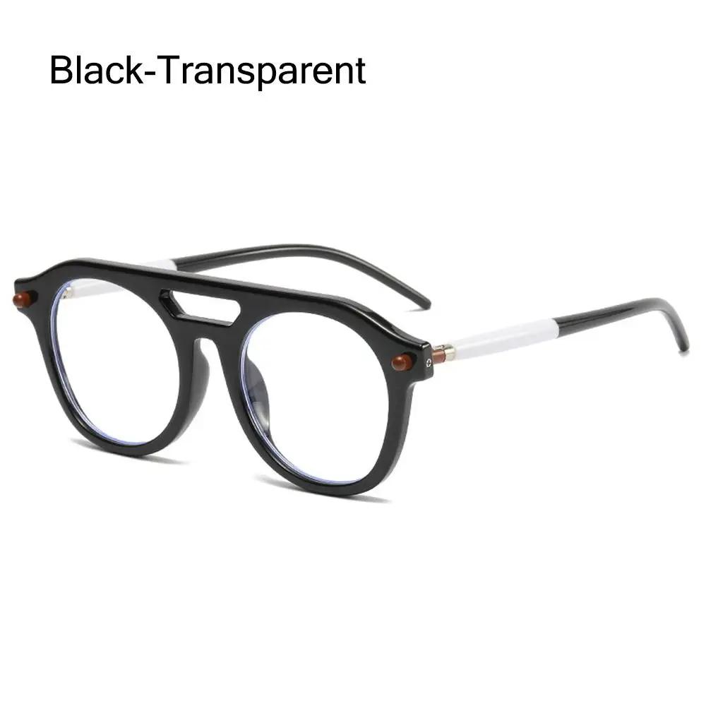 Retro Double Bridge Pilot Round Sunglasses Luxury Punk Hip-Hop Sun Glasses Fashion UV Protection Eyewear for Women & Men