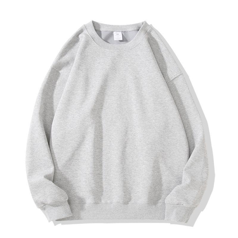 Unisex Heavyweight Cotton Blend Long Sleeve Crew Neck Sweatshirt