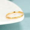 18k Non-Fading Titanium Steel Inlaid Diamond Ring - Women's Elegant Minimalist Jewelry