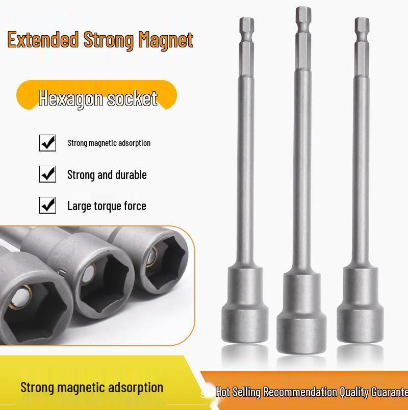 150mm Magnetic Socket Head Air Screwdriver Bit for Pneumatic and Electric Drills