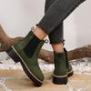 Neue Damen-Herbst-Chelsea-Ankle Boots im britischen Stil aus Wildleder, modische, vielseitige kurze Lederstiefel