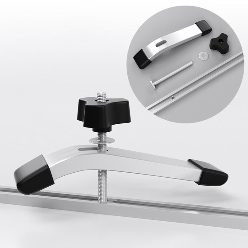 Portable T-track Metal Quick Acting Hold Down Clamp for T-Slot for T Slider Woodworking Press Plate Table Saw Router Cla