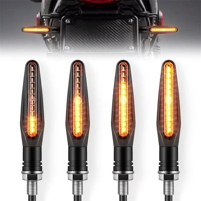 Lot de 2 paires de clignotants LED pour moto, feux de freinage arrière, feux de circulation diurnes