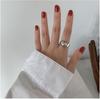 Women's Adjustable S925 Sterling Silver Retro Minimalist Open Ring
