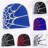 Versatile Style Hat Cool Spider Web Mens And Womens Warm Knitted Hatsbeanie