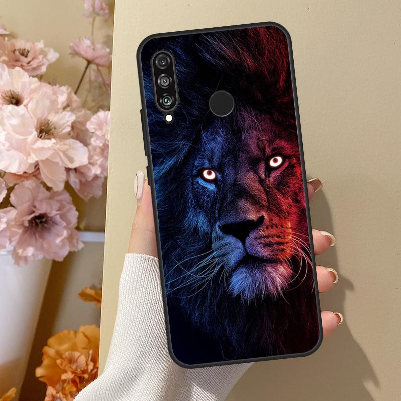 King of Jungle Lion For Huawei Nova 10 SE 9 3i 7i 8i 11i 12i Y73 Y90 Y70 Y72 Y61 Y91 P60 Pro P40 P30 Lite Case