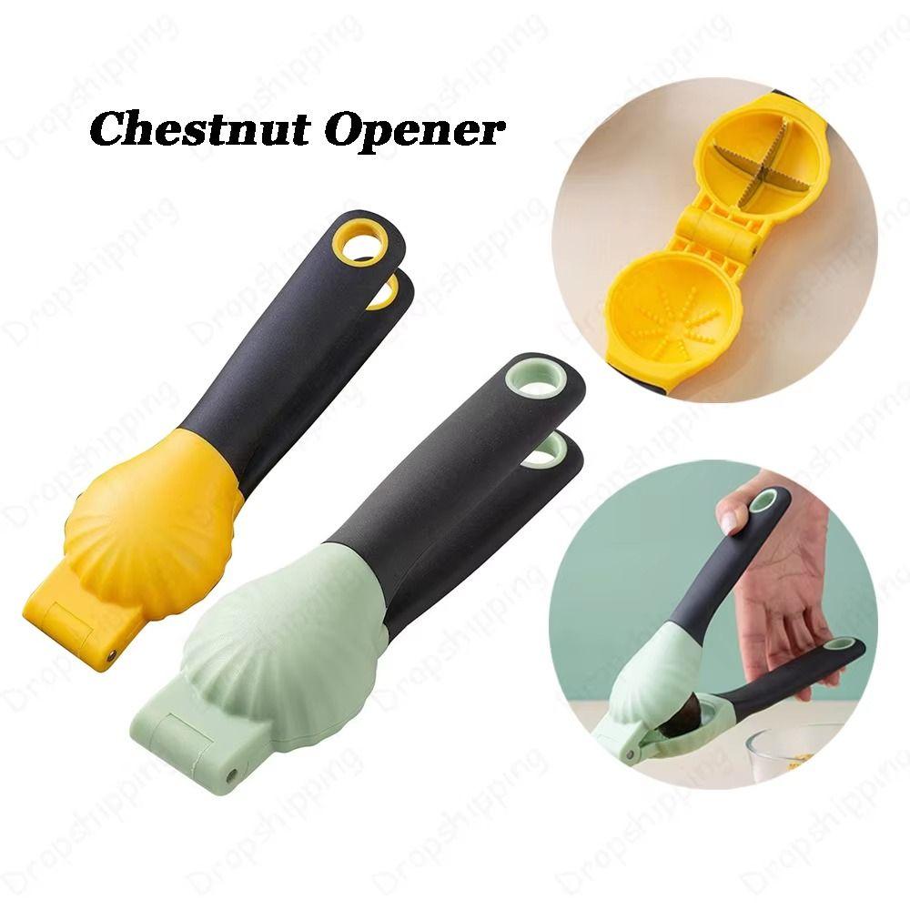 Labor-saving Nut Cracker Sheller 2 in 1 Nut Opener Easy Grip Chestnut Clip  Food Preparation