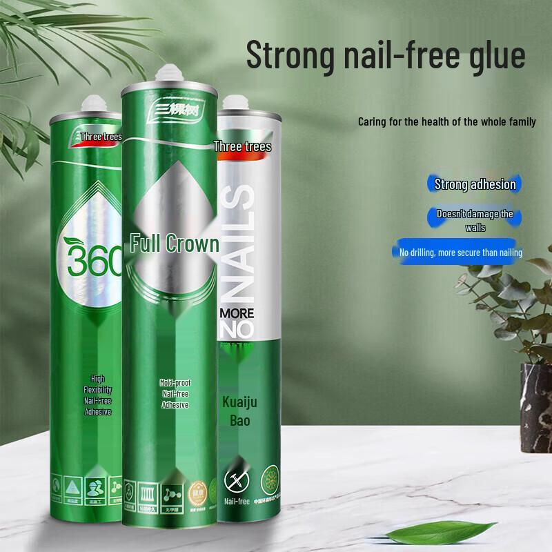 Three Trees Paint No-Nail Strong Adhesive Glue