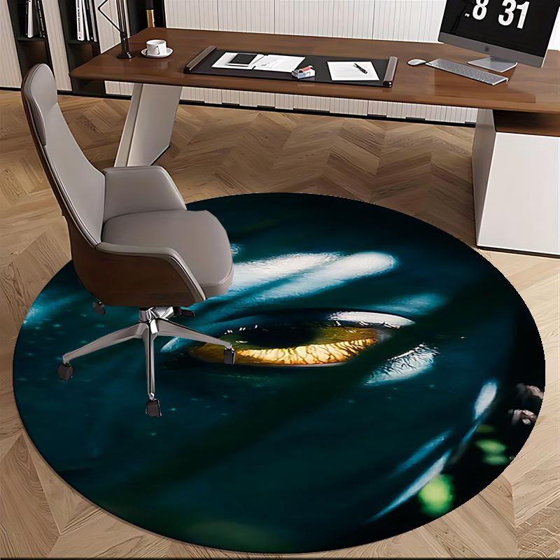 Avatar-Inspired Chair Mat - Round Carpet for Home Decor, Office Use, and Gifts - Perfect for Living Room, Bedroom, and Various Rooms0230b
