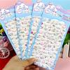4Pcs Kawaii Cinnamoroll Bubble Stickers 3D Decoration Decals Cute Cartoon Reward Puffy Sticker Stationery Supplies Toys Gifts