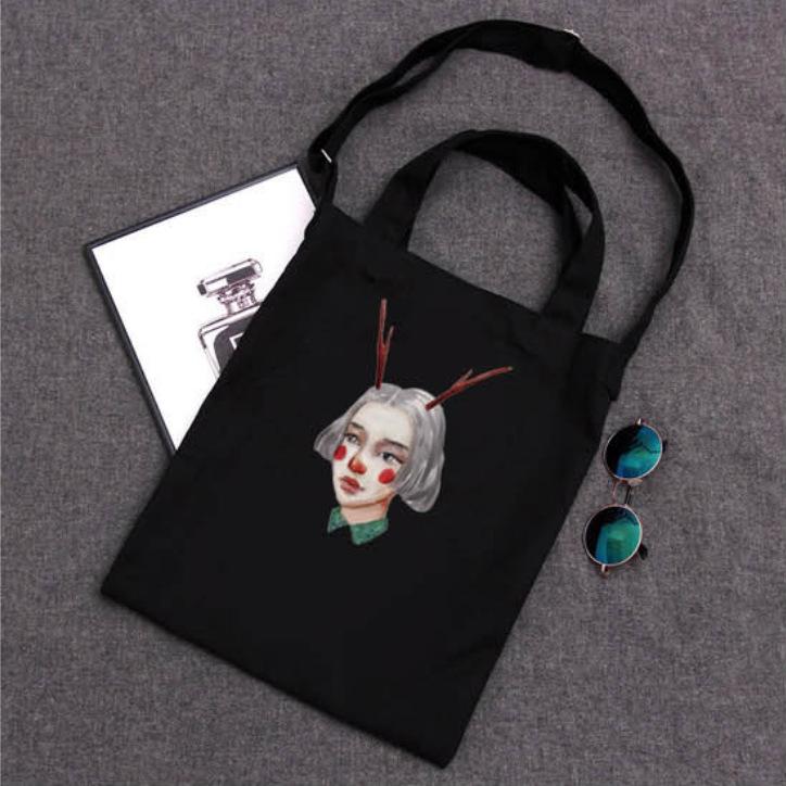 

Нова дівчача сумка через плече. Ручна полотняна сумка. Сумка для покупок великої місткості.