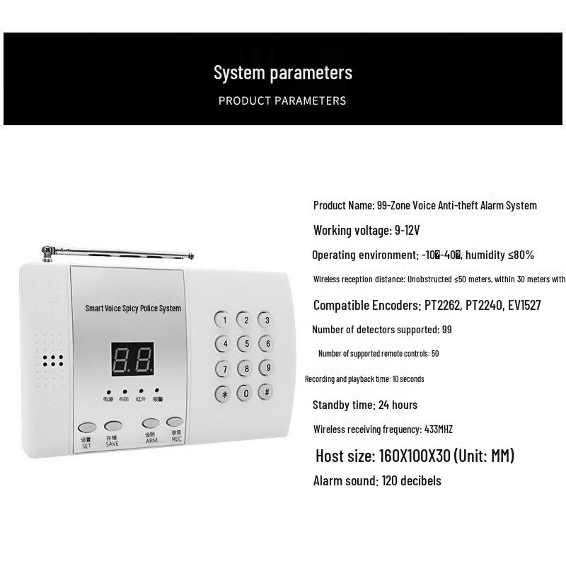 LFang AE99 Wireless Anti-Theft Alarm System