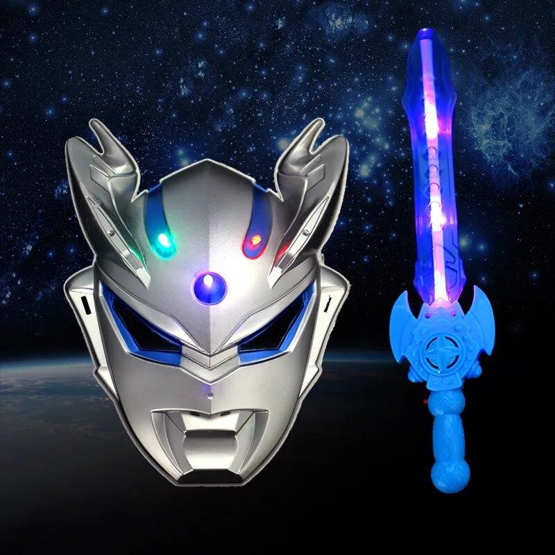 

Ретро личность, аниме, мультяшная маска, детский блестящий меч для мальчиков, Cerro Ombroso Diga, детский игрушечный меч