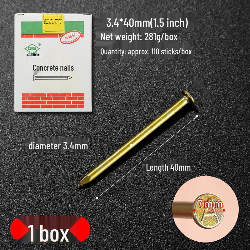 Long Cement Steel and Iron Nails for Wall and Woodworking