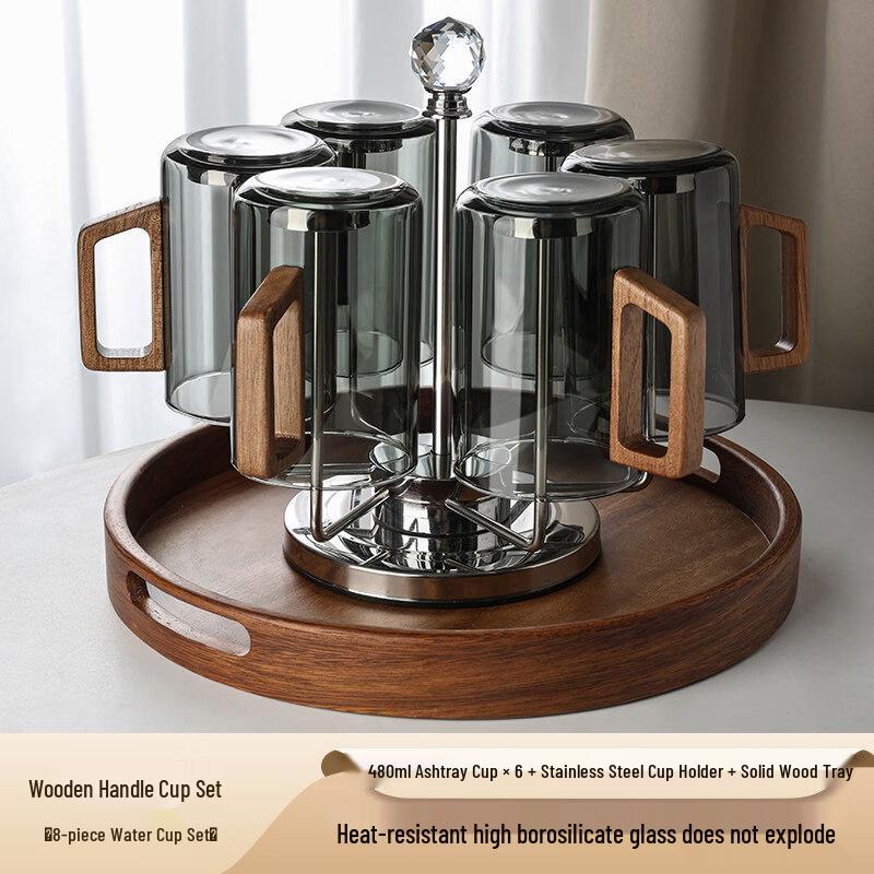 ZISIZ Premium Glass Tea & Water Cup Set