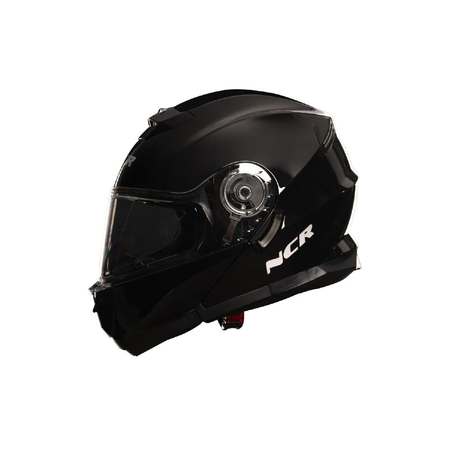 

Чорний глянсовий шолом із відкриттям підборіддя (Сертифікат ECE) S