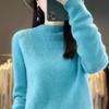 Dámský kašmírový svetr Kašmír Qinghe 30% kašmír 70% vlna podzimní a zimní pulovr hřejivý a módní