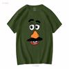 Mr Potato Head Face Couples Halloween Costume T Shirt vintage Washed Stretched designer clothes Soft Top For Everyday Wear