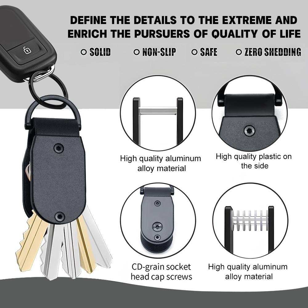 2025 New Keychain, Mini Key Storage Chain, Portable Creative Storage Device, Electric Vehicle Keyholder.