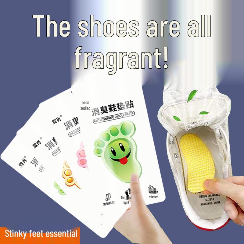 Shoe Deodorant Stickers: Eliminate Foot Odor, Absorb Sweat, and Freshen Basketball Shoes.