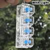 Mechanical Keyboard Switch Keychain Set Transparent Switches Stress Relief Toy Keyring with Metal Clip for Key Holder Decoration