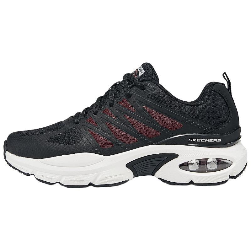 Skechers Skech-Air Ventura Men Black Red Low Top Casual Shoes Comfortable Cushioned 232657-BKRD 39.5