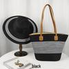MEET SUNNY Large Brim Straw Hat and Bag Set