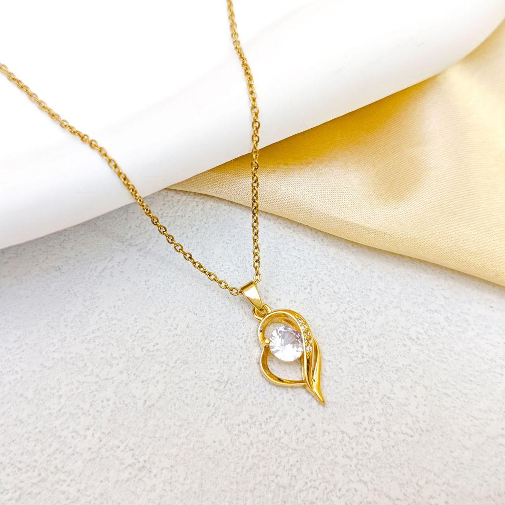 Women's Gold-Plated Copper Necklace: Luxury Fu Lu Pendant Clavicle Chain - Versatile Fashion Accessory