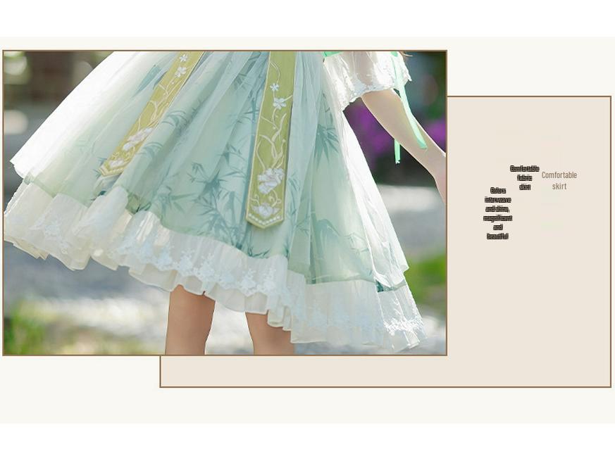 Spring 2025 Girls' Hanfu Dress - Fairy Tang Suit, Children's National Style, Chinese Spring Collection