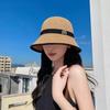 Fisherman's hat Children's summer Japanese sunscreen hat Spring knitted straw hat Breathable sun hat Bucket basin hat Sun hat