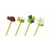 Torune Character Bento Picks, Honey & Flower Picks, Set of 16, ABS