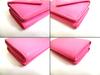Authentic BALENCIAGA Pink Leather Trifold Mini Wallet Compact Wallet #b126  Open box