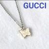 Used Gucci [Good Condition] Butterfly Type Silver 925 Charm & Necklace Chain (external Product)