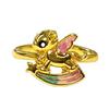 Exquisite unicorn rainbow personality flower butterfly fairy tale niche design ring female butterfly four-leaf clover light luxury ring