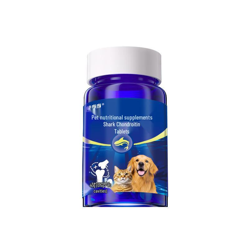 

Pet Joint Comfort Calcium Tablets for Dogs & Cats - Shark Cartilage Supplement for Joint Health