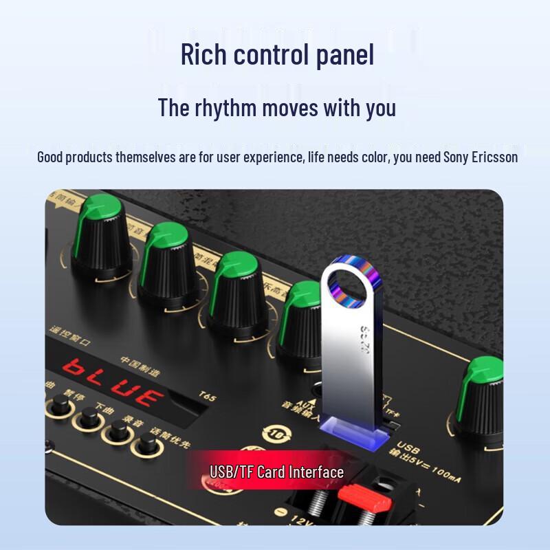 Soaiy SA-F87 15-inch Portable Bluetooth Karaoke Speaker