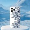 Blue White Porcelain Pattern Phone Case For iPhone 16,15,14,13,12,11,17 Pro,Max,Plus,X,XS,XR,SE,Mini Transparent Soft Cover
