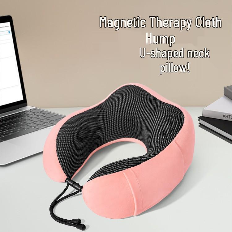 Custom U-Shaped Memory Foam Neck Pillow with Embroidered Logo for Promotion and Gift