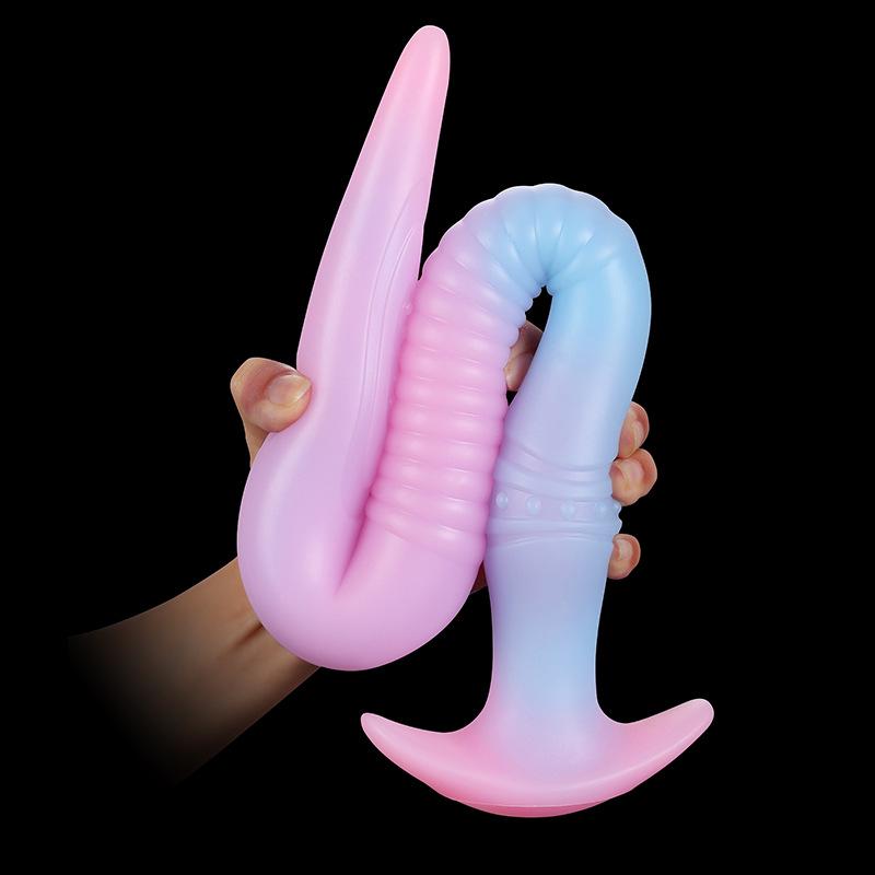 Versatile Eel-Shaped Anal Dilator and Massage Stick for Adults