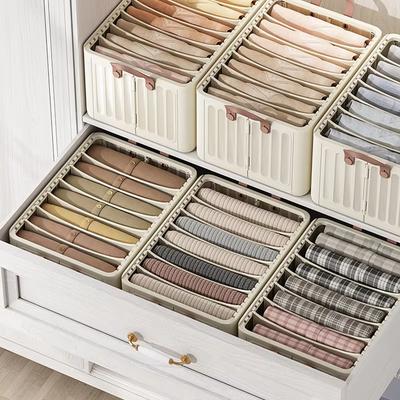 Folding Storage Box Seasonal Clothes Storage Box Multifunction Organizer Large-capacity Storage Box Wardrobe Multi-layer Divider