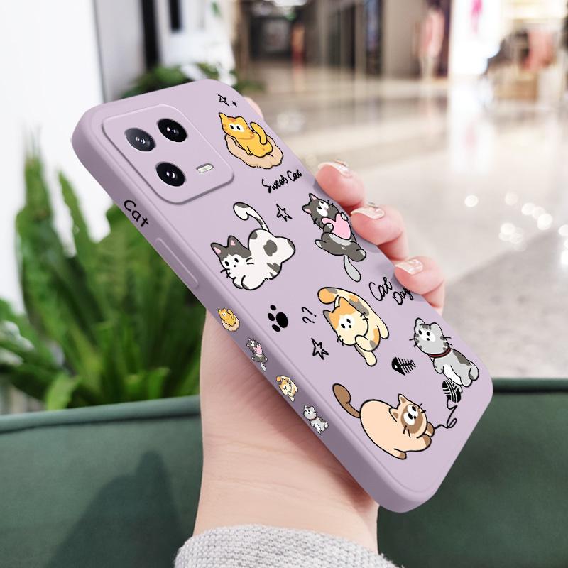 

Cat String Ball Phone Case For Xiaomi Mi 15 14T 14 13 13T 12 12X 12T 12S 11 11T Ultra 10 10T 9 Pro Lite Liquid Silicone Cover Mi 15