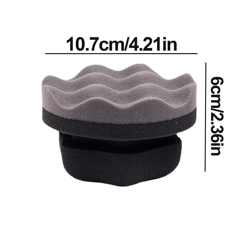 Car Wax Sponge Vehicle Tire Wax Applicator Multipurpose Hand Polishing Pads Automobile Tyre Cleaning Tool For Removing Stains