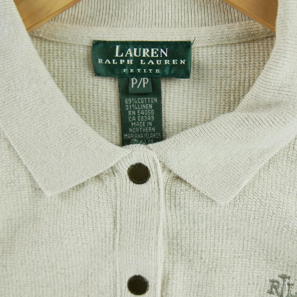 Women's Beige Linen Vest