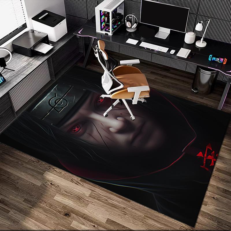 1pc Area Rug Appropriate for Office, naruto Carpet, Versatile Printed Chair Rug, Durable Home Sofa Carpet